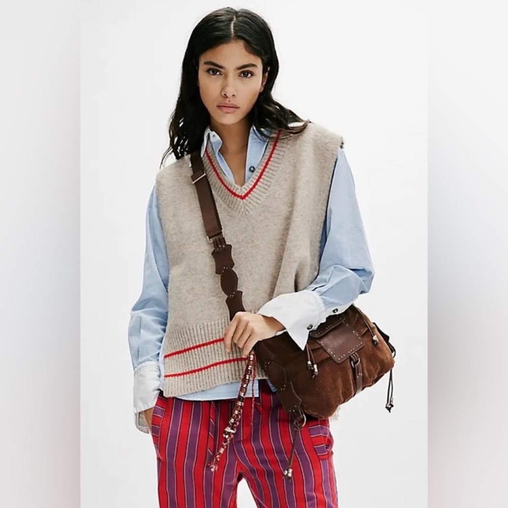 FREE PEOPLE WE THE FREE SILVIE STUDDED SLING BAG